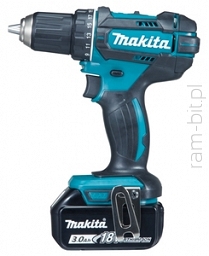 MAKITA DDF482RFJ Wiertarko-wkrętarka akumulatorowa 18V ( 2 x Akumulator 3,0Ah + Ładowarka ) 