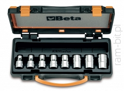 BETA 920FTX/C8 Komplet 8 Nasadek profil Torx wewnętrzny 1/2" 