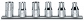 BETA 920FTX/SB6 Komplet 6 Nasadek profil Torx®  wewnętrzny 1/2"