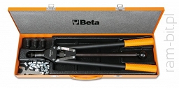 BETA 1742A/C Nitownica 1742 wyposażona w 4 wymienne trzpienie i 60 nitonakrętek stalowych