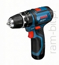BOSCH GSB 12V-15 (0 601 9B6 920) Professional akumulatorowa wiertarko-wkrętarka udarowa (Aku 2 x 2,0 Ah Li-lon) + Walizka