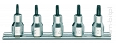 BETA 920RTX/SB5 Komplet 5 Nasadek z końcówką trzpieniową, profil Tamper Resistant Torx®  1/2"