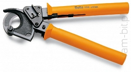 BETA 1134 Nożyce z mechanizmem zapadkowym do cięcia kabli , 260mm