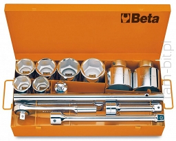 BETA 929/C8 Zestaw 8 nasadek sześciokątnych z akcesoriami 1"