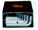 BETA 96/B8 Komplet kluczy trzpieniowych kątowych - w etui
