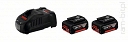 BOSCH 2x GBA 18 V 5,0 Ah + GAL 1880 CV (1 600 A00 B8J) Professional akumulatory i ładowarka