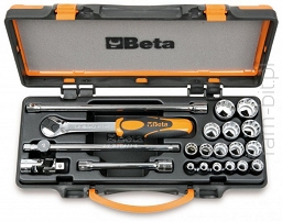 BETA 910B/C16 Komplet 16 nasadek z akcesoriami 3/8''