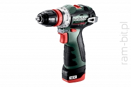 METABO PowerMaxx BS BL Q ( 601749500 ) Wiertarko-Wkrętarka akumulatorowa 12V ( 2 x Akumulator 2,0Ah + Ładowarka )