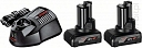 BOSCH 2x GBA 12 V 4,0 Ah + GAL 1230 CV (1 600 Z00 046) Professional akumulatory + ładowarka