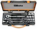 BETA 920AS/MBM-C21  Komplet 21 Nasadek calowych dwunastokątnych z akcesoriami 1/2''