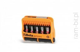 BETA 860TX/A10 Komplet 10 końcówek wkrętakowych i uchwytu magnetycznego , w etui z tworzywa sztucznego