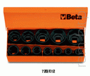 BETA 720/C12 Komplet 12 nasadek udarowych w pudełku metalowym 1/2"