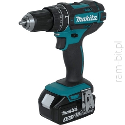 MAKITA DHP482RFJ Wiertarko-wkrętarka udarowa akumulatorowa 18V ( 2 x Akumulator 3,0Ah + Ładowarka )