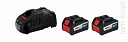BOSCH 2x GBA 18 V 6,3 Ah EneRacer + GAL 1880 CV (1 600 A00 R1E) Professional akumulatory i ładowarka