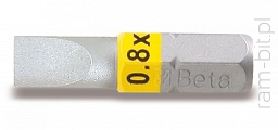 BETA 860LP Końcówki wkrętakowe płaskie , z kolorowym oznaczeniem