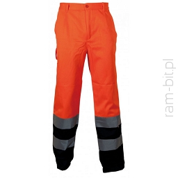 BETA VWTC07BON Spodnie robocze ostrzegawcze,pomarańczowo/granatowe