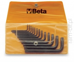 BETA 97TX/B13 Komplet 13 kluczy trzpieniowych kątowych , profil TORX