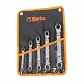 BETA 187/B5 Komplet 5 kluczy oczkowych sześciokątnych , otwierane , z przegubem 