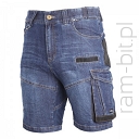 LAHTI PRO L407070 Krótkie spodenki jeansowe , slim fit 