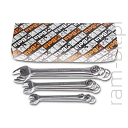 BETA 42INOX/S11 Komplet 11 Kluczy płasko/oczkowych ze stali nierdzewnej