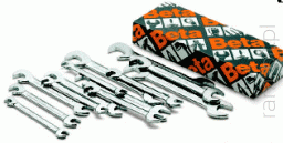 BETA 73/S13 Komplet kluczy płaskich dwustronnych ,,mini" - w kartonie