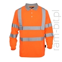 BETA VWPS03-BL Koszulka polo z długim rękawem ostrzegawcza pomarańczowa