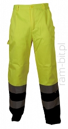 BETA VWTC07BYN Spodnie robocze ostrzegawcze,żółto/granatowe