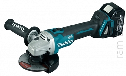 MAKITA DGA504RTJ Szlifierka kątowa akumulatorowa 125mm 18V ( 2 x Akumulator 5,0Ah + Ładowarka )